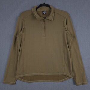 Beyond Clothing 1/4 Zip Pullover Mens XL Olive Drab Grid Fleece Level 2 ECWCS